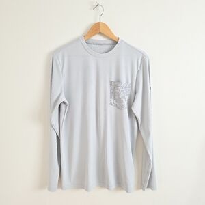 Mountain Hardware Sunblocker Gray Long Sleeve Shirt Size Medium